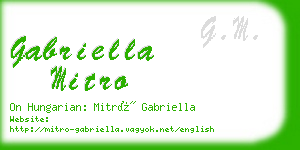 gabriella mitro business card